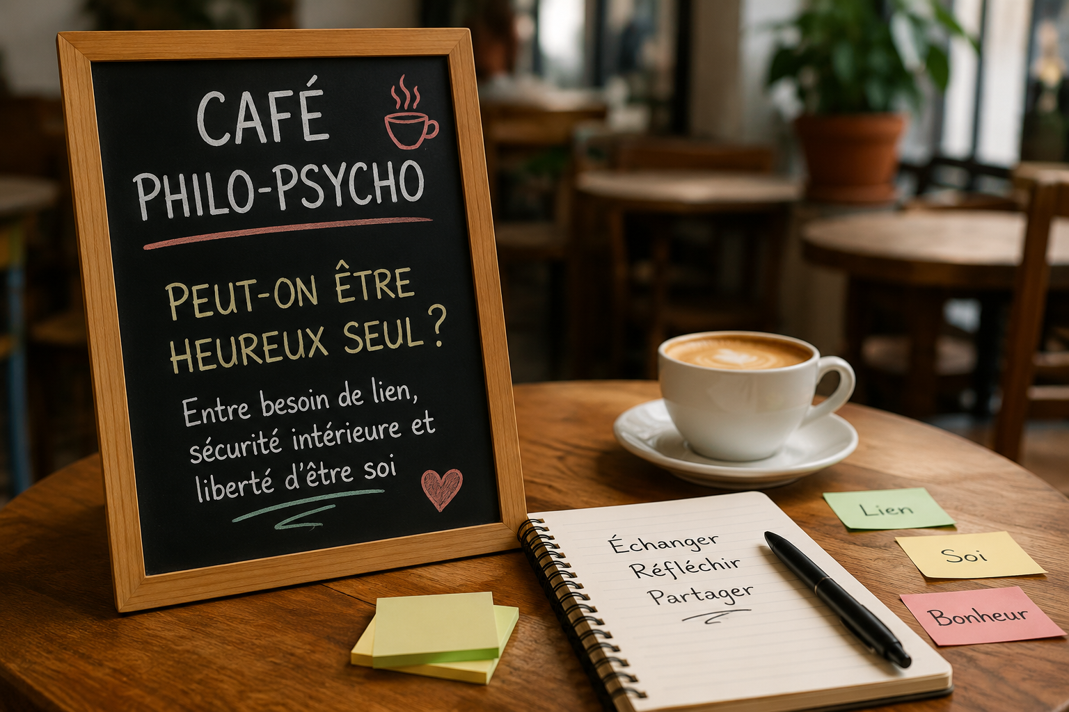 Café philo/psycho : Peut-on être heureux seul ?